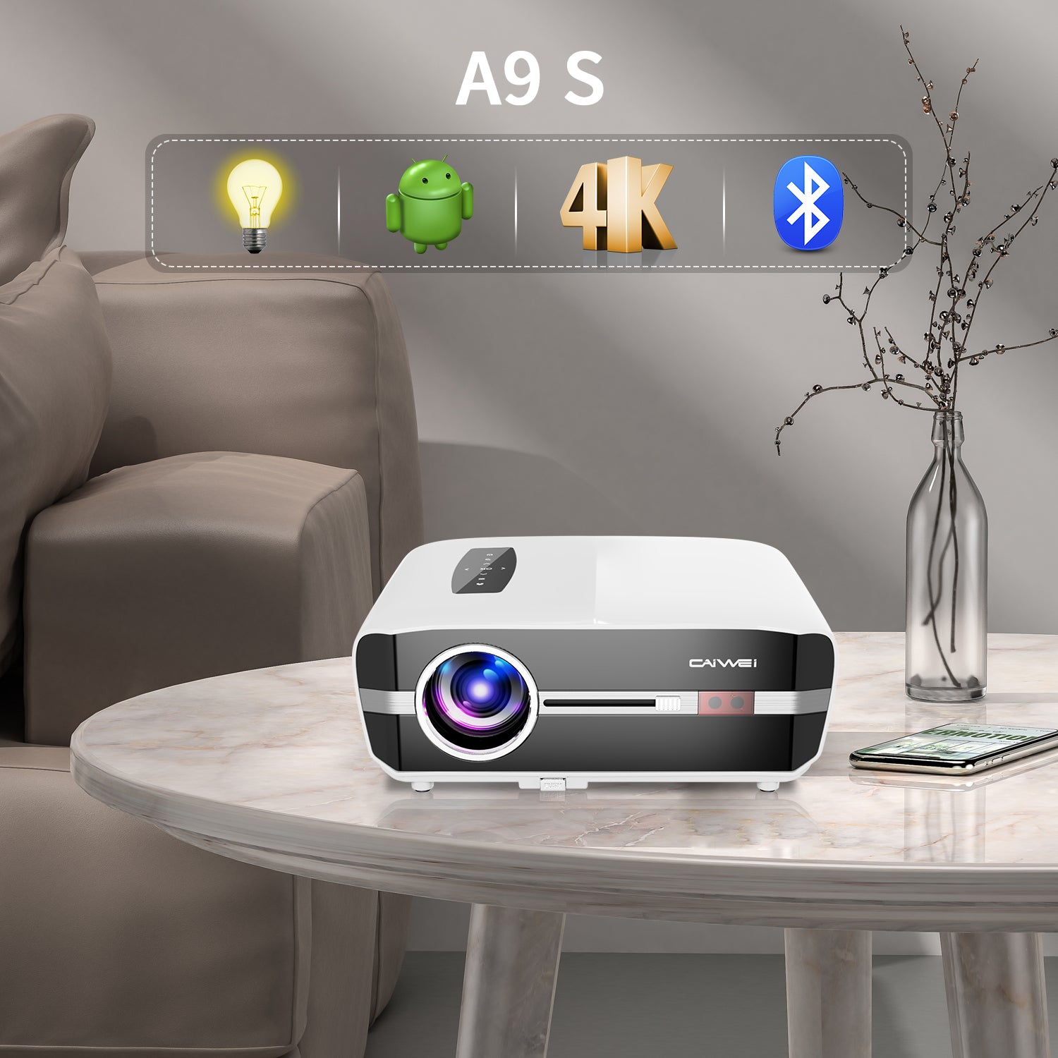 Outlets Wifi movie projector