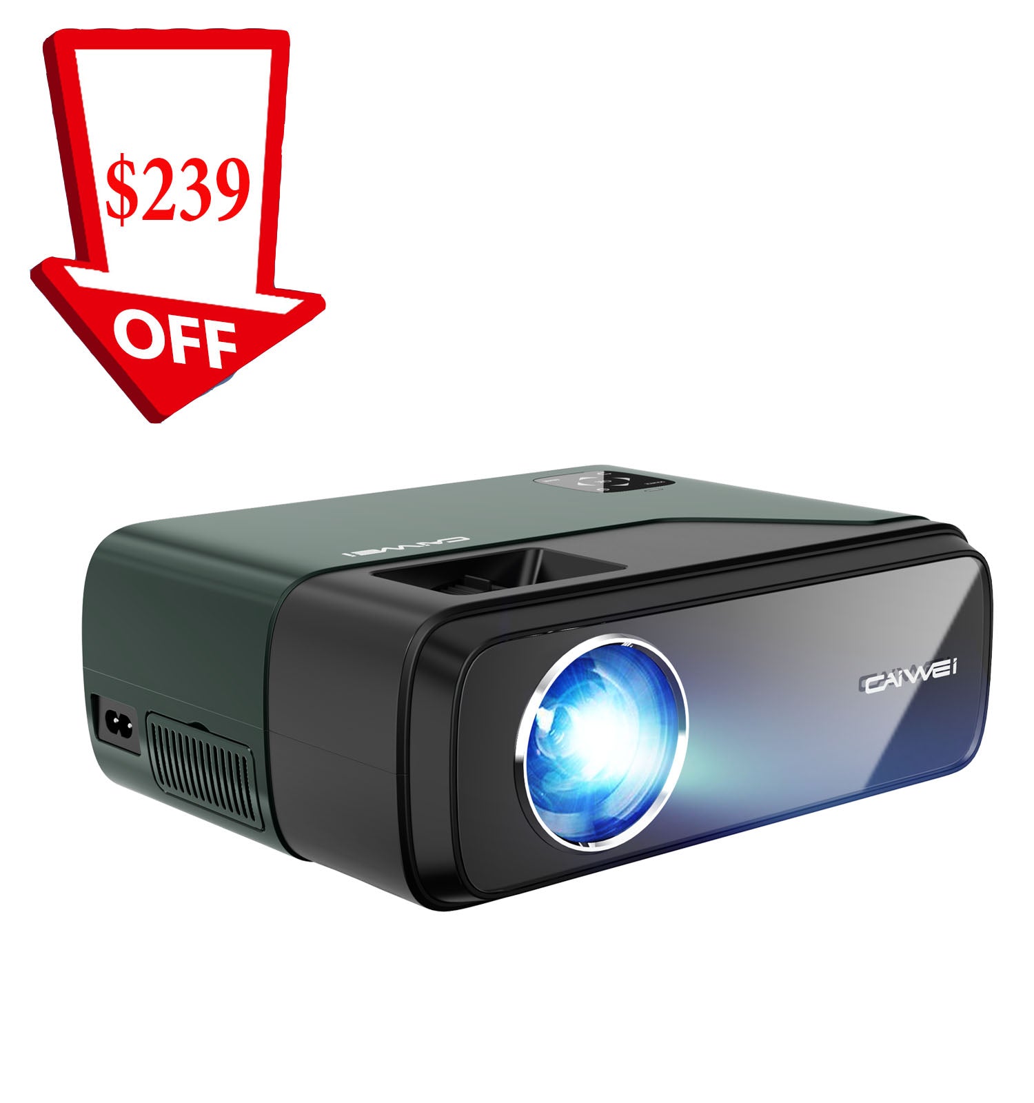 Mini Projector Full 1080p HD with 100in Screen buy Wifi Android iOS