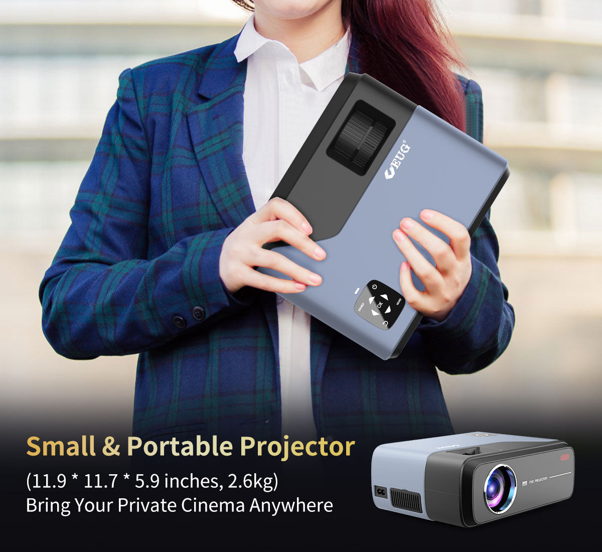 Projecteur 4K, projecteur Bluetooth WIFI Auer 5G Liban
